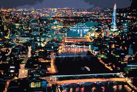 The City At Night IV,London