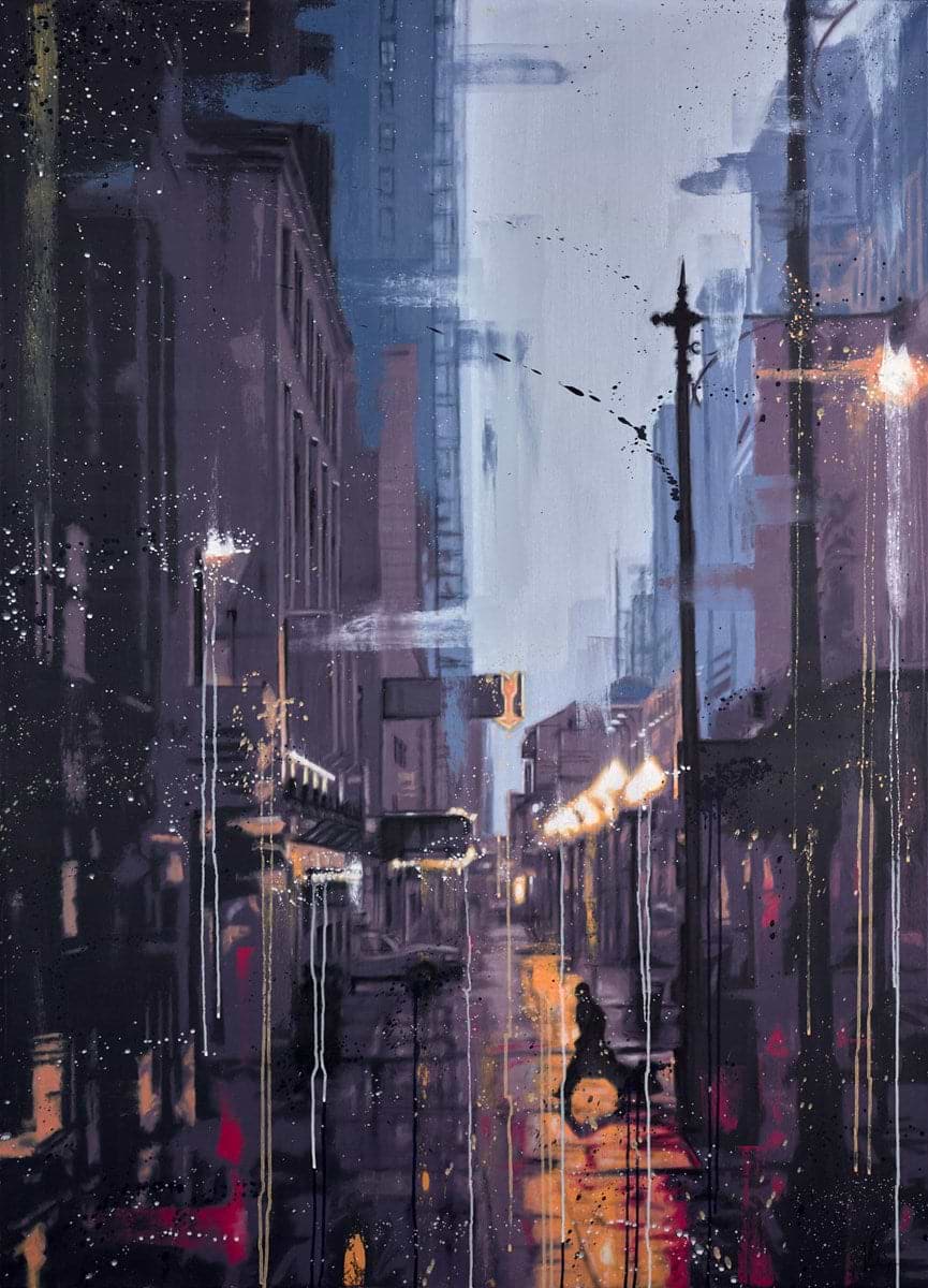 Street In A Rainy City