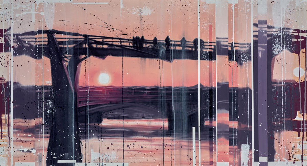 Millenium Bridge At Sunset