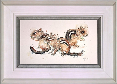 Trio of Chipmonks (Framed)