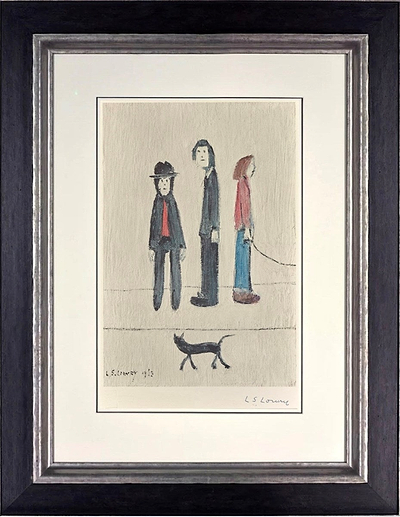 Three Men and a Cat (Framed)