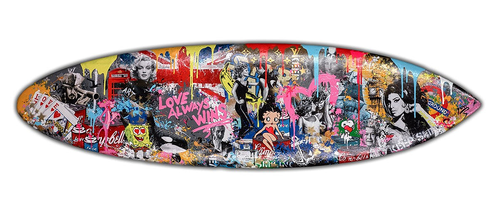 Love Always Wins - Surf Board