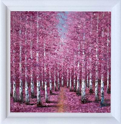 Pink Trees II (Framed)