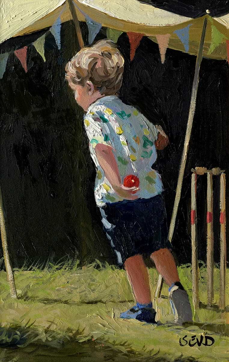 The Big Bowler At Play