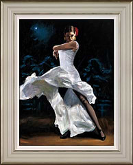 Flamenca de Blanco (Framed)