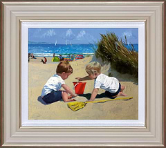 Playing Amongst The Dunes (Framed)