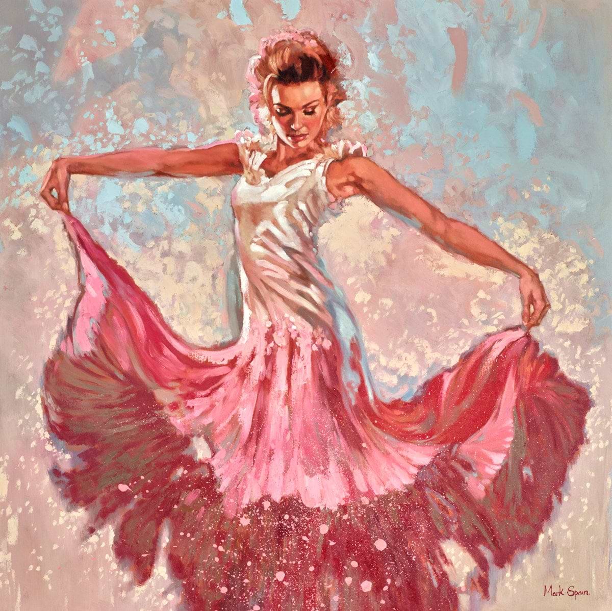 Held White And Pink Dress