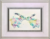 Colourful Lovers- Hares (Framed)