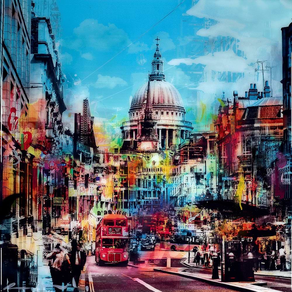 Blue Traffic | Paco Raphael - Clarendon Fine Art