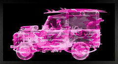 Camouflage Land Rover Surfer Pink (Framed)