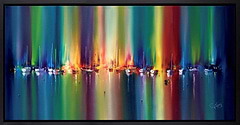 Vibrant Lights II (Framed)