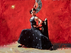 Study for Black Flower V (Dancer)