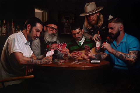 Poker Night At Thy Barber