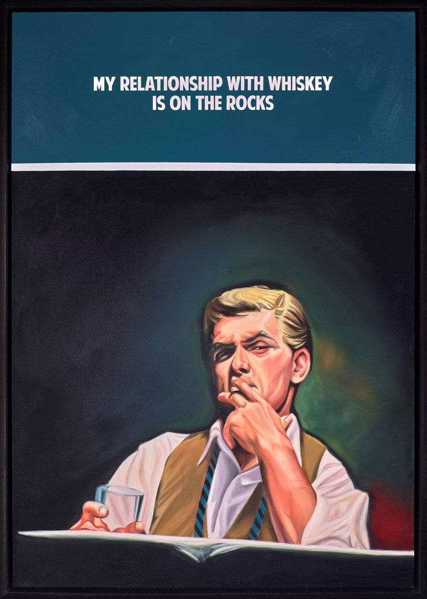 My Relationship With Whiskey (Teal)