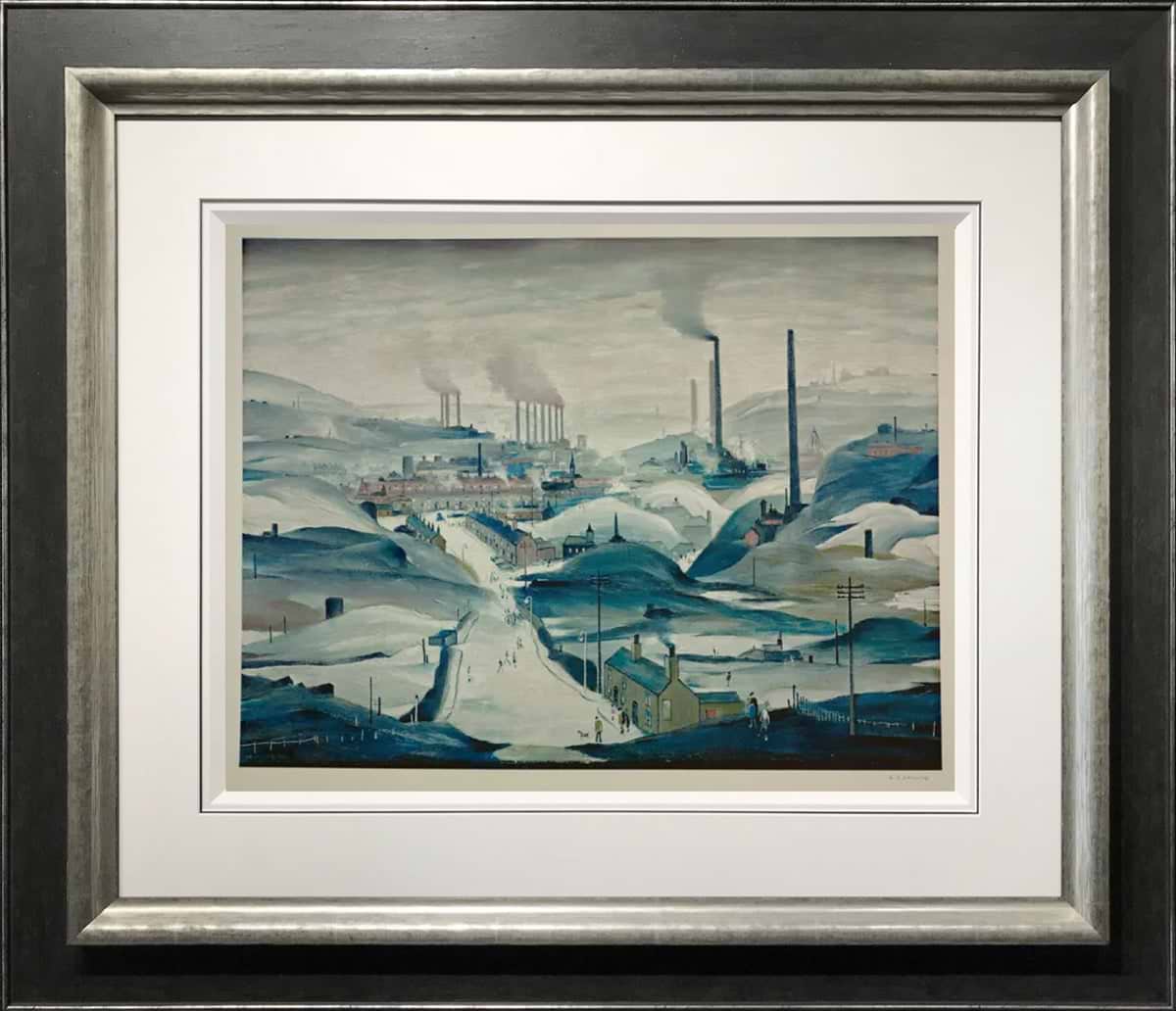 絵画 『Cold Lips!』 NORRY Industrial Panorama | L.S. Lowry - Clarendon Fine Art