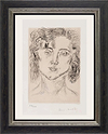 Mlle M.M. from Cinquante Dessins, 1920 (Framed)