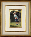 The Big Bowler at Play (Framed)