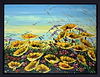 Golden Flowers (Framed)