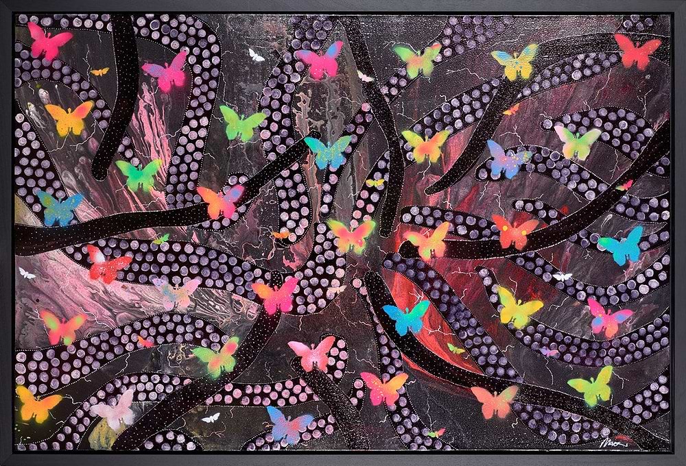 Luminous Butterflies Tribal