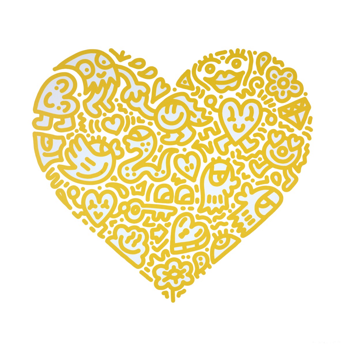Unlocked Heart (Yellow), 2021