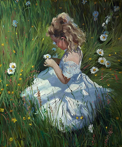 Girl In The Daisy Field