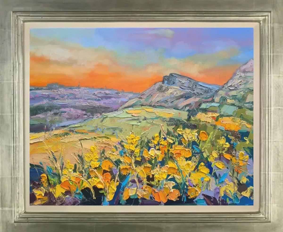 Gorse At Salisbury Crags, Edinburgh