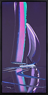 Nightime Sailing II (Framed)