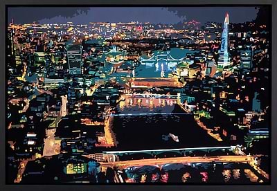 The City at Night IV,London (Framed)