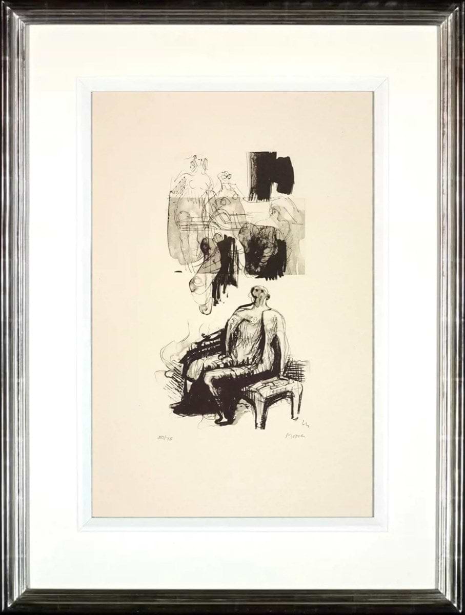 Woman Seated On Fireside Stool, 1973