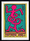 Poster for Montreux Jazz Festival 1983 (pink) (Framed)