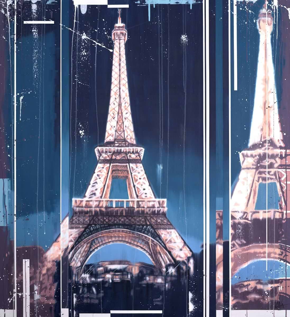 Eiffel Tower At Dusk