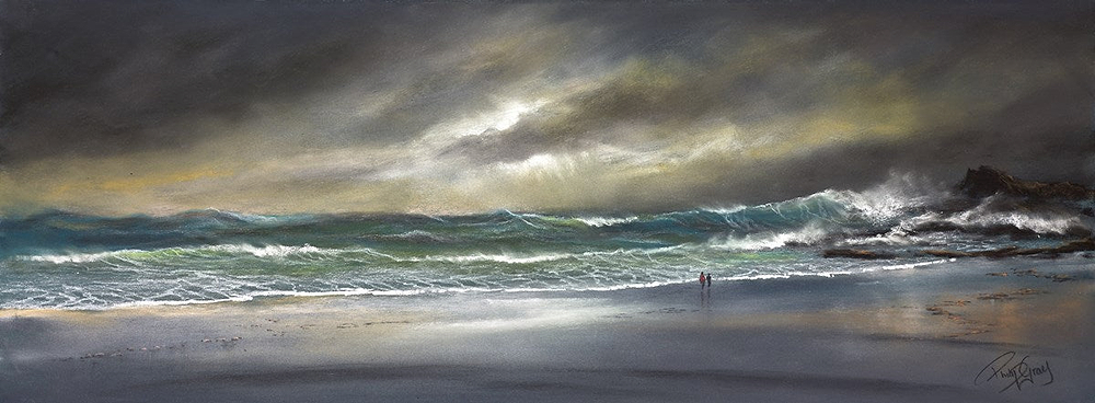 Walking Under Stormy Skies
