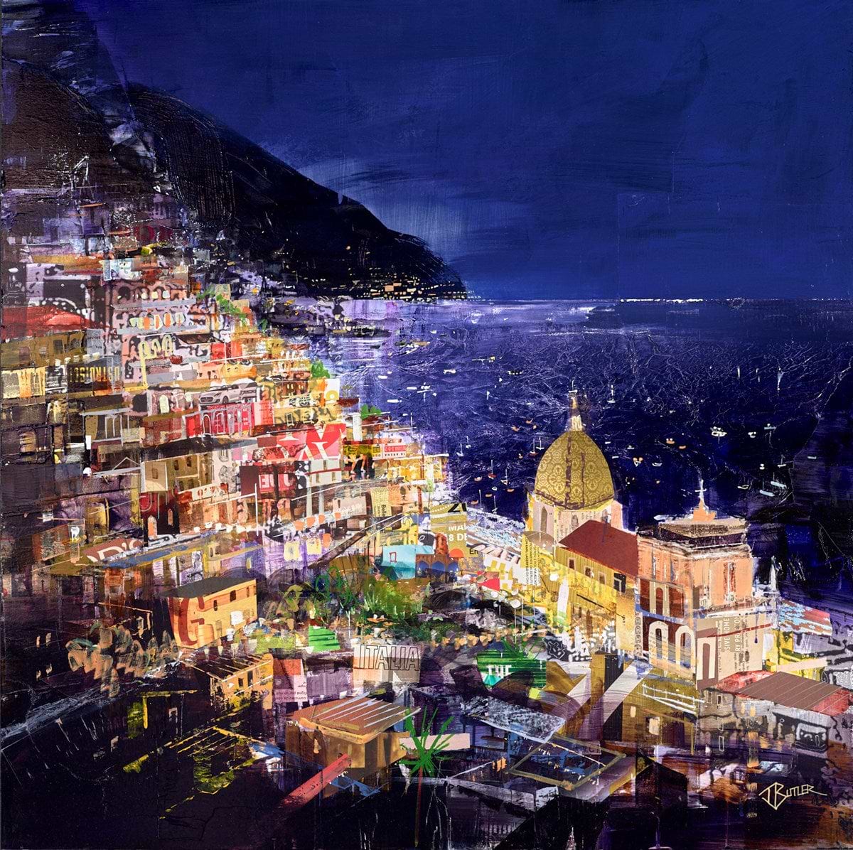SUNDAY WORKS アートプリント Afterglow, Positano | Tom Butler – Clarendon Fine Art