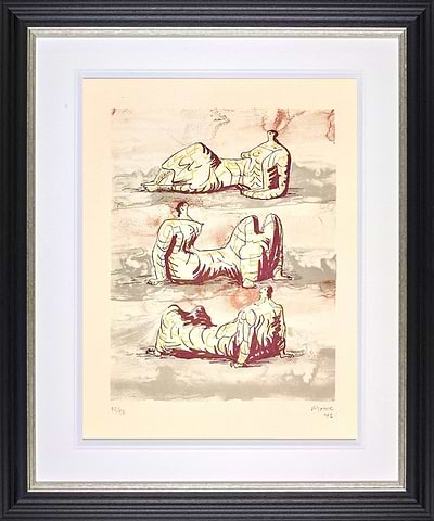 Three Reclining Figures, 1978 (Framed)