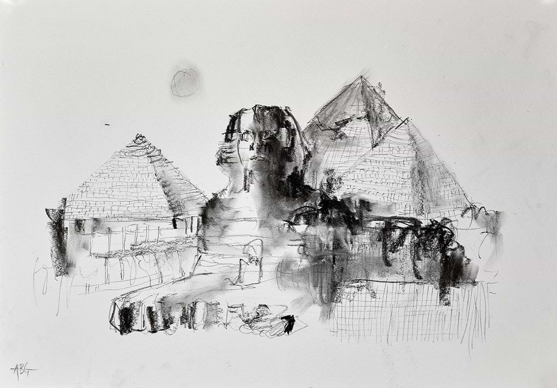 Egyptian Pyramids II (Sketch)