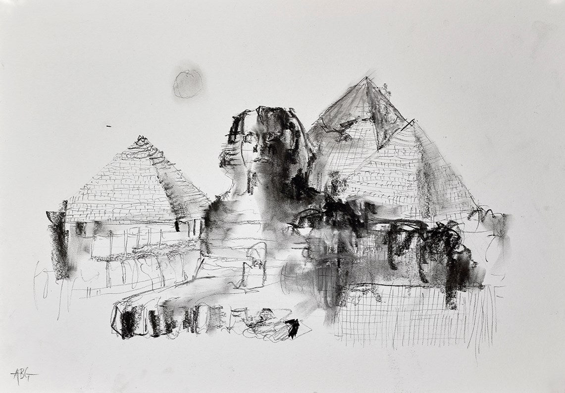 Egyptian Pyramids II (Sketch)