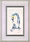 Devoted Dad-Emperor Penguin With Chick (Framed)