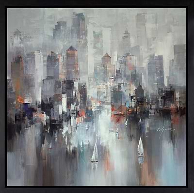 Manhattan Reflections III (Framed)