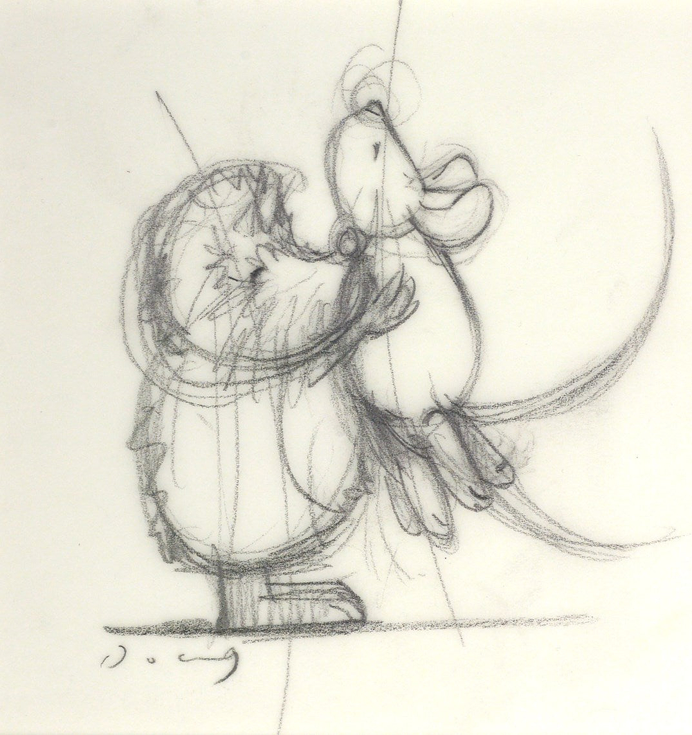 Hedge-Hugs (Sketch - Tails Up)