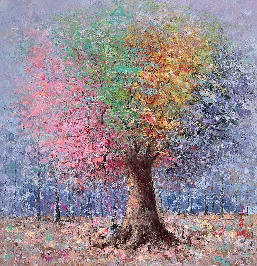A Colourful Tree | Inam - Clarendon Fine Art
