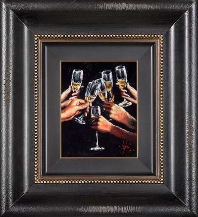 Brindis Con Champagne X (Framed)