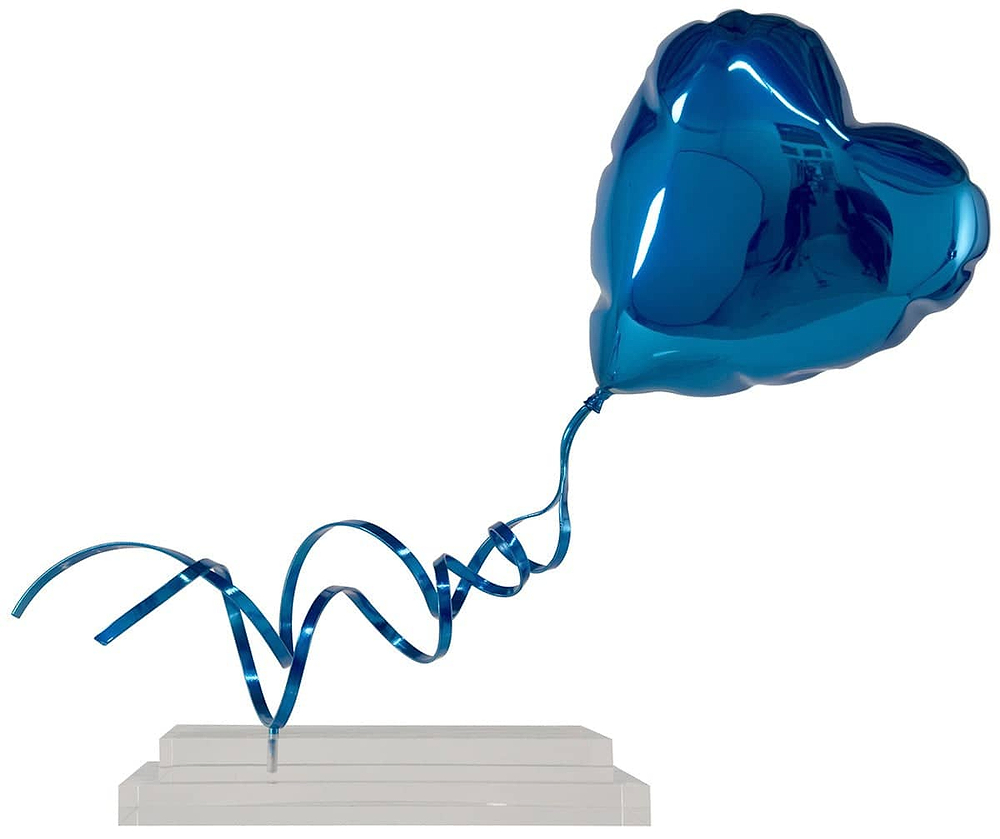 Flying Balloon Heart (Blue)