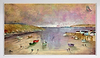 The Purple Boat (Framed)