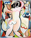 Bold Lines Of Woman (Framed)