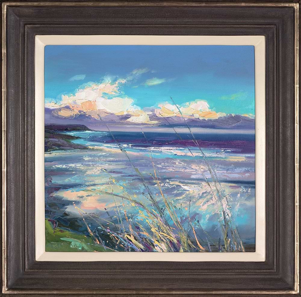 Pearlescent Light Through Grasses At Port Enyon