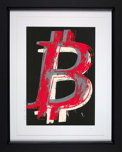 Bitcoin (Black) (Framed)
