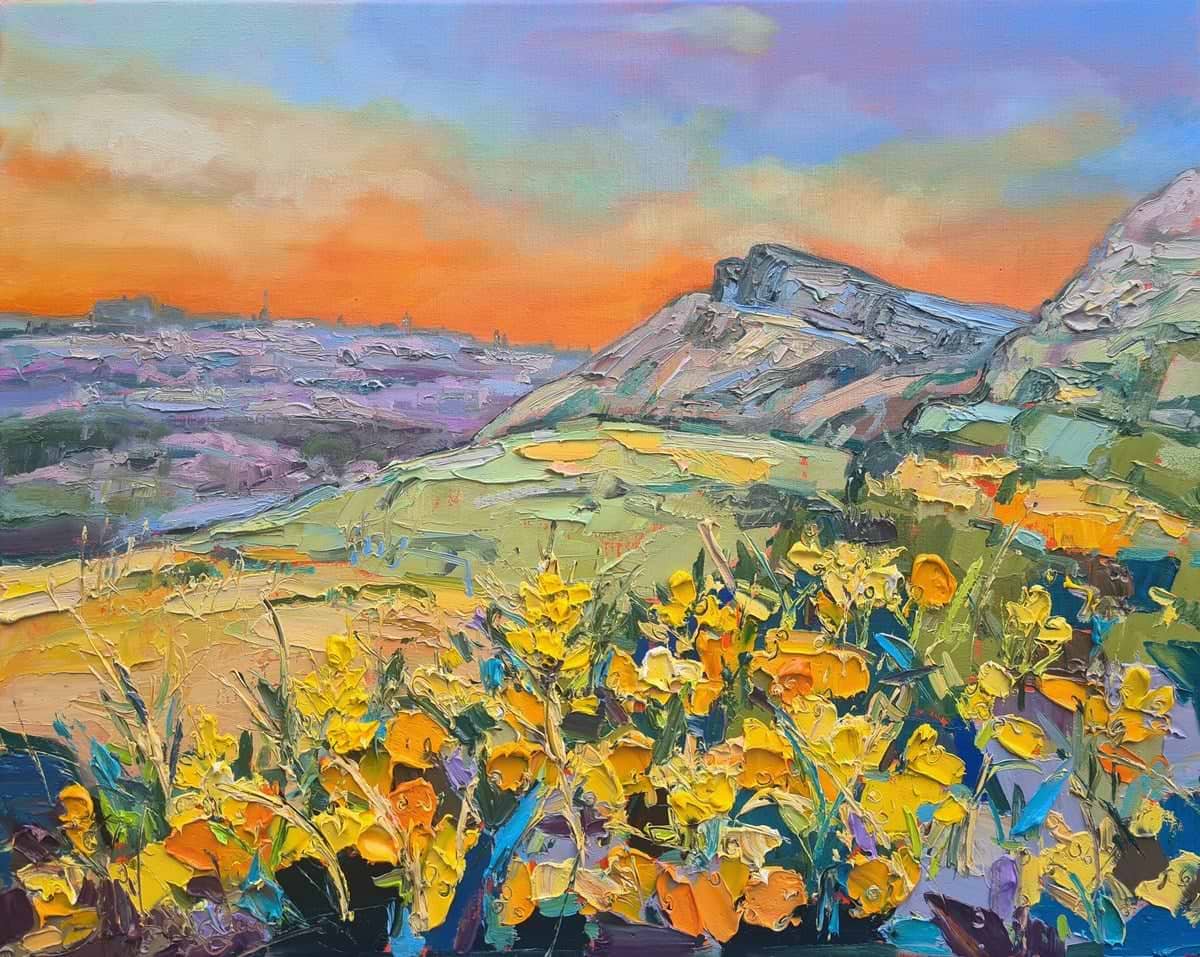 Gorse At Salisbury Crags, Edinburgh