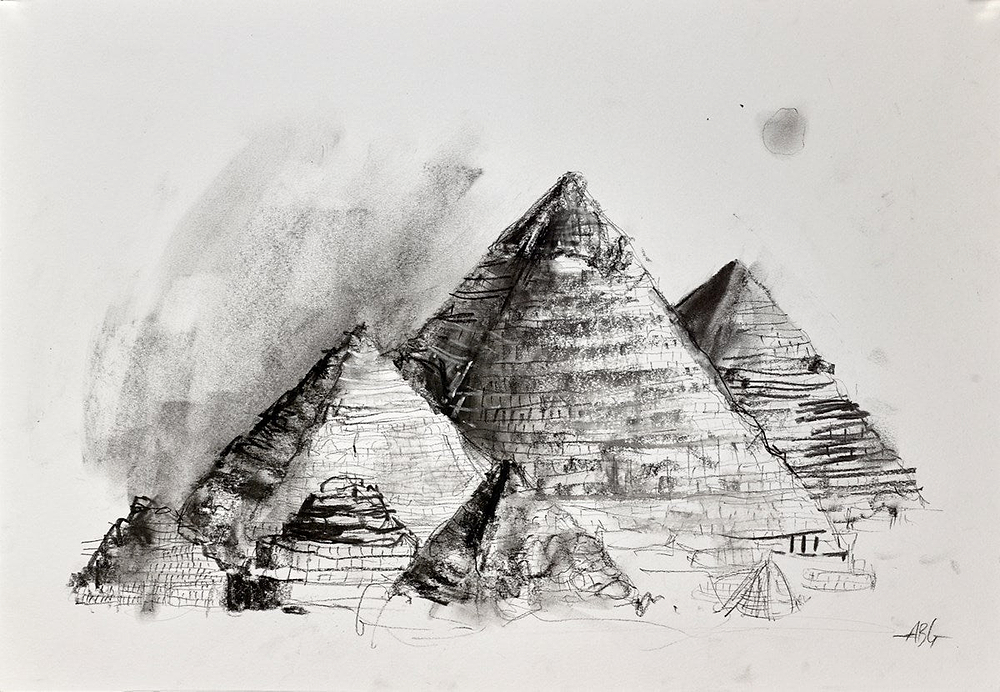 Egyptian Pyramids (Sketch)