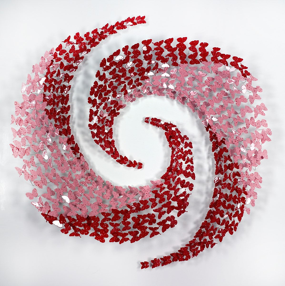 Pink And Red Spiral