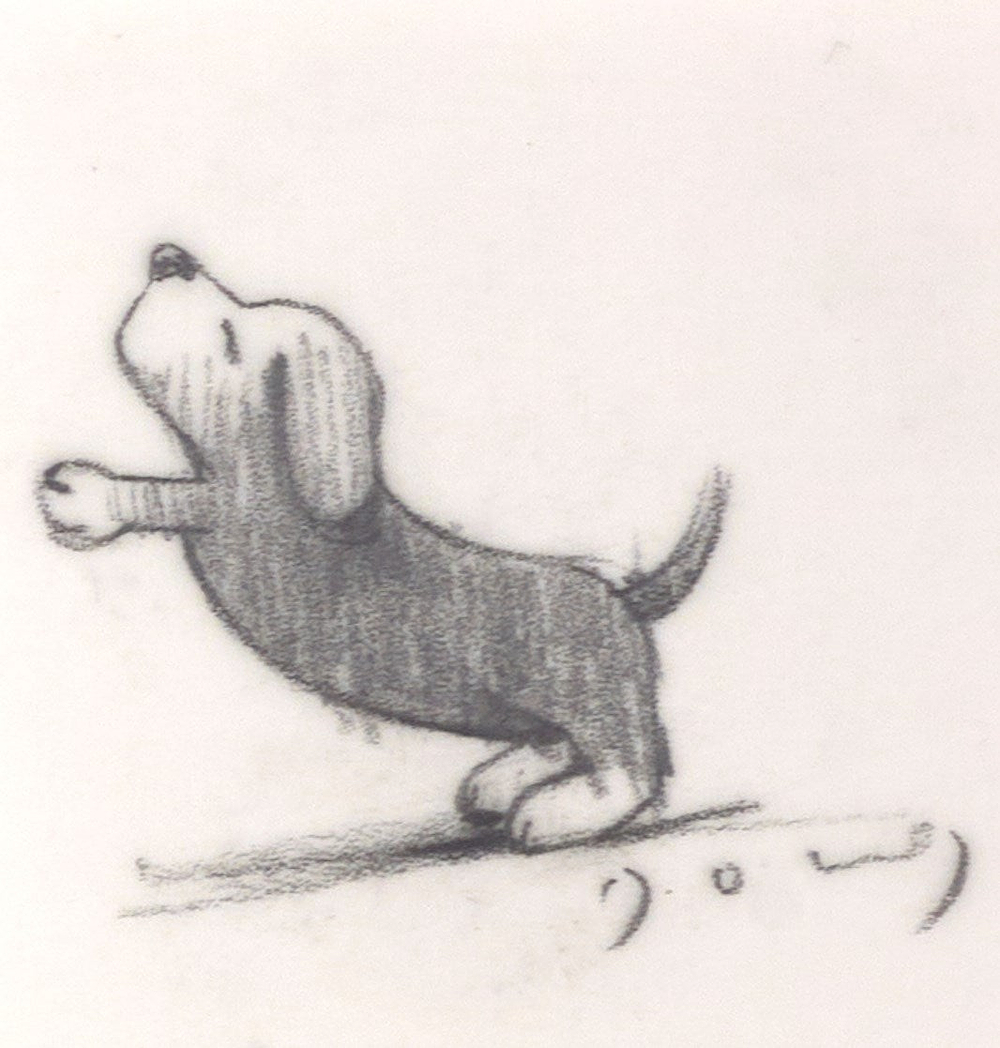 Friends In Need , Dog II (Sketch)